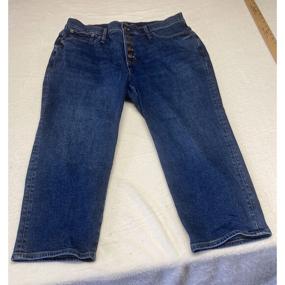 J. Crew Women’s Essential Straight Button Fly Jeans Size 35P - Picture 1 of 10